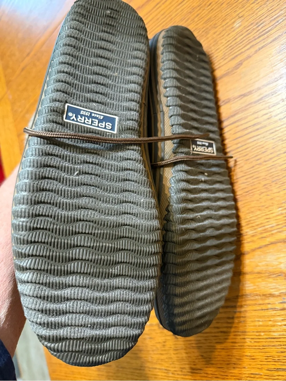 Sperry Men’s Brown Wool-Blend & Black Rubber Duck Boots-12